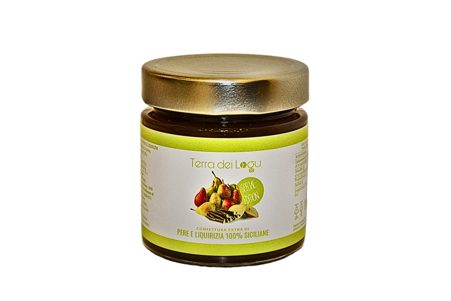 Confettura extra di pere e liquirizia 240g