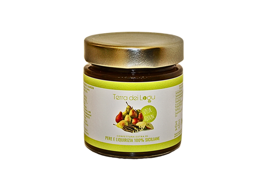 Confettura extra di pere e liquirizia 240g